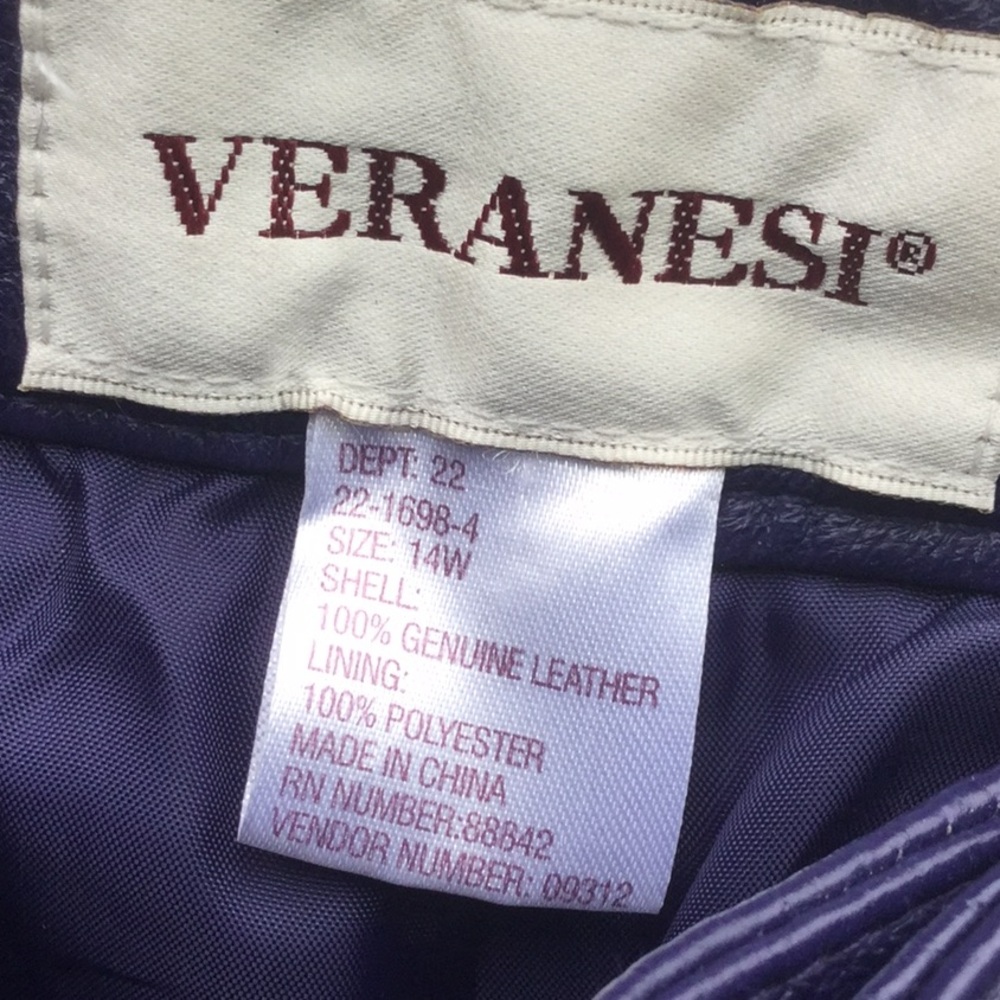 Purple leather pants disco retro chic cowgirl boho festival western concert - Picture 2 of 9